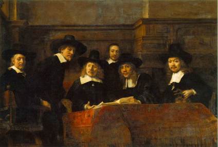 Rembrandt_-_Klesveverlaugets_forstandere_i_Amsterdam
